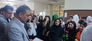 بازدیدفرماندار محترم شهرستان اقلید به همراه معاون عمرانی فرمانداری، شورای شهر، رئیس مرکز بهداشت و چند نفر از خیرین شهرستان از یکی از سراهای دانشجویی